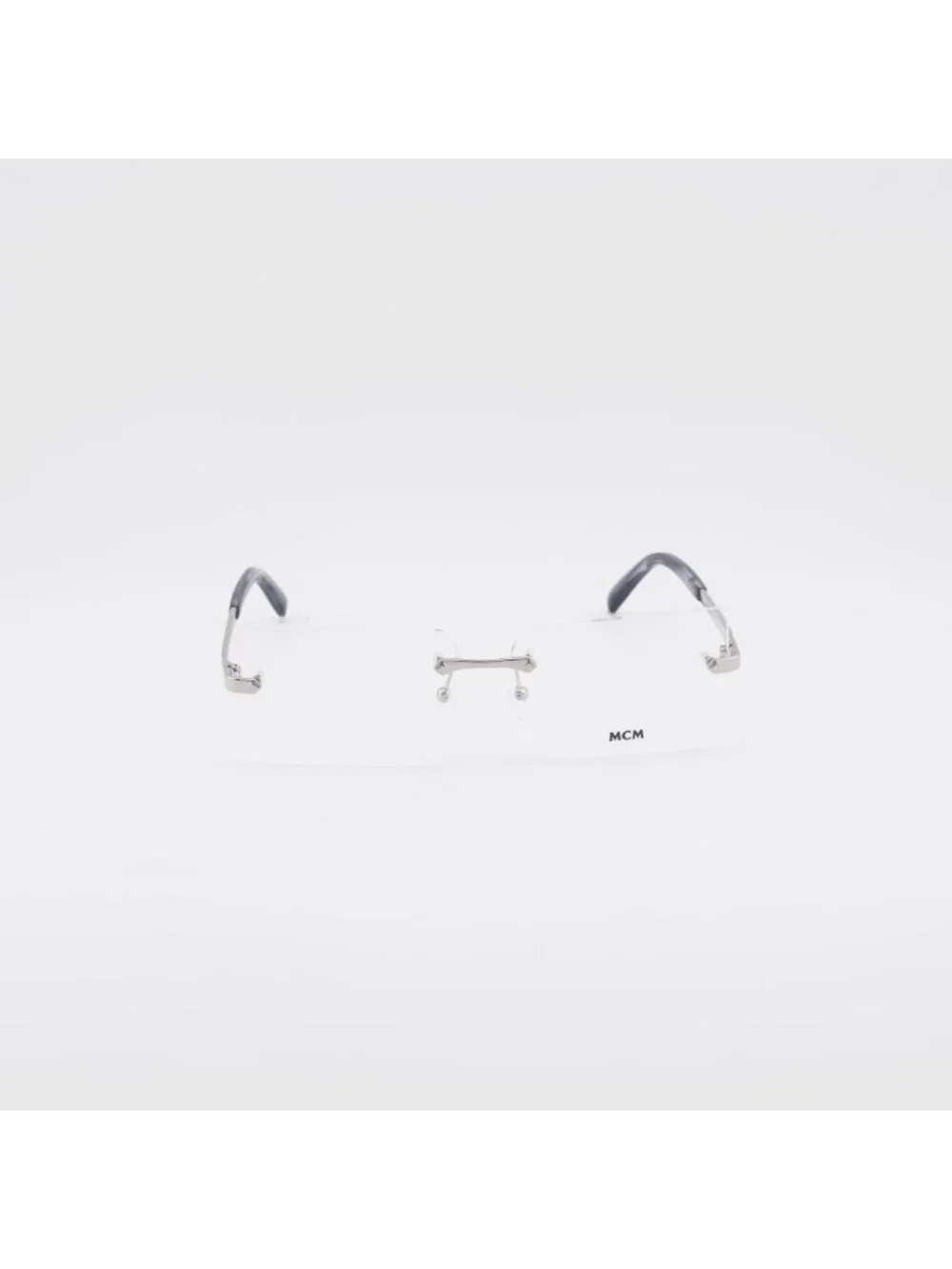 MCM MW5018-H 016 Eyeglasses Shiny Palladium 56mm Rectangle Frame